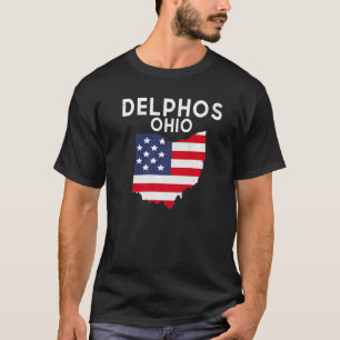 Delphos Ohio USA State America Travel Ohioan Premi T-Shirt
