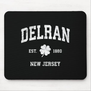 Delran New Jersey Vintage Shamrock Srts _1 Mouse Pad
