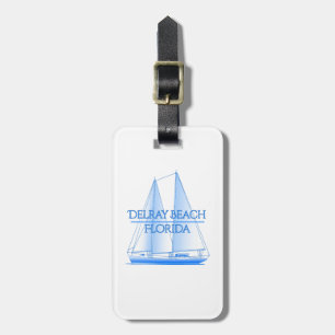 Delray Beach Coastal Nautical Sailing Sailor Luggage Tag