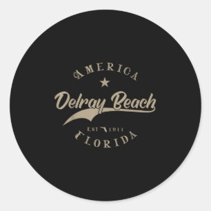 Delray Beach Fl _ Florida Classic Round Sticker