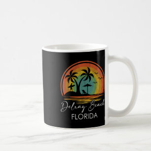 Delray Beach Florida Summer Vacation Tropical Suns Coffee Mug