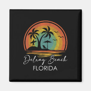 Delray Beach Florida Summer Vacation Tropical Suns Magnet