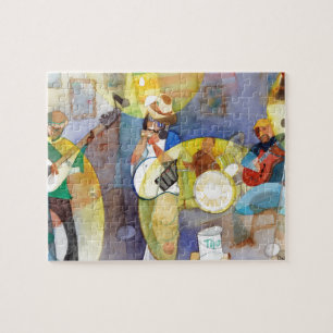 Delta Blues Music Design Jigsaw Puzzle