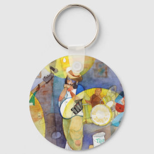 Delta Blues Music Design Key Ring