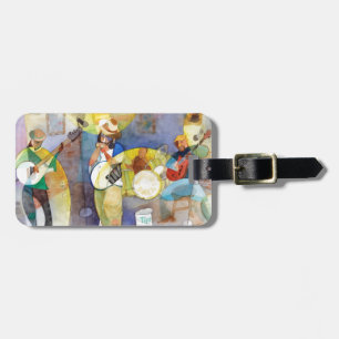 Delta Blues Music Design Luggage Tag