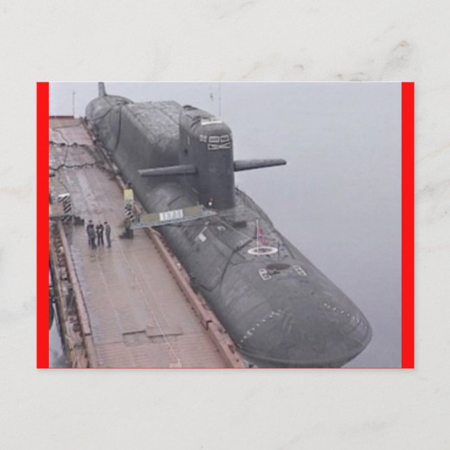 DELTA CLASS RUSSIAN SUBMARINE POSTCARD (Front)