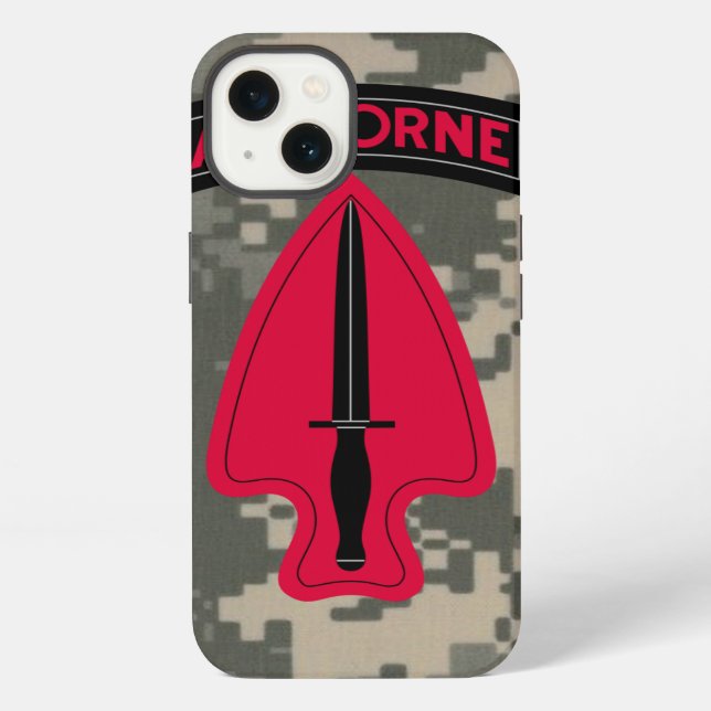 Delta Force - ARMY SPECIAL OPERATIONS COMMAND iPhone Case (Back)
