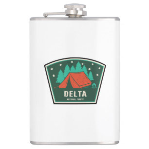 Delta National Forest Camping Hip Flask