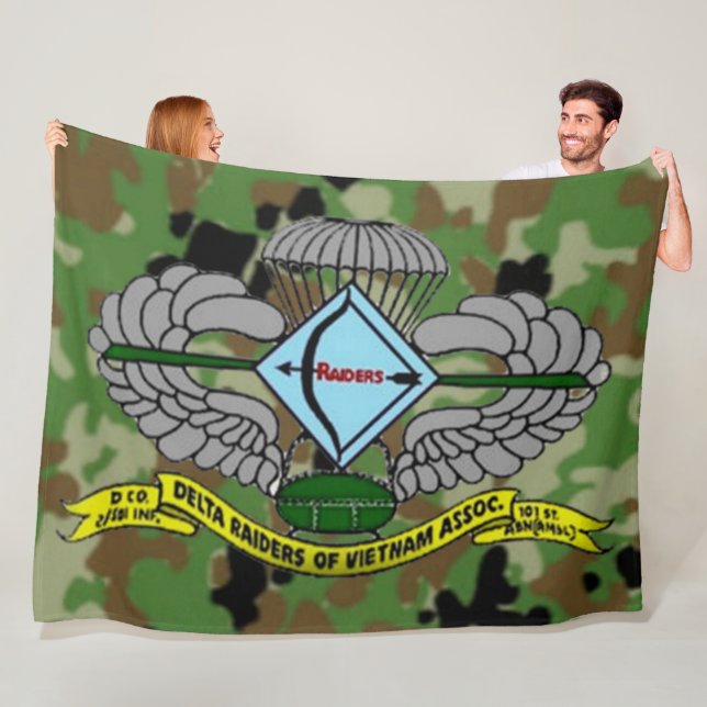 DELTA RAIDERS FLEECE BLANKET (In Situ)