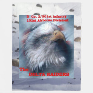 DELTA RAIDERS with EAGLE Fleece Blanket
