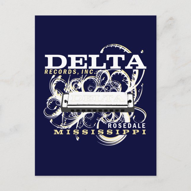 Delta Records Inc Postcard (Front)