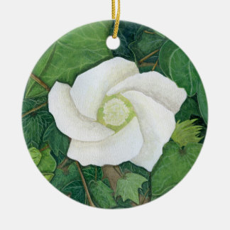 Delta Rose Ceramic Ornament