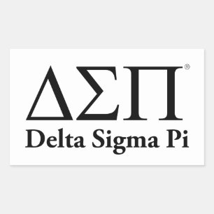 Delta Sigma Pi Classic Logo Rectangular Sticker