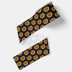 Delta Sigma Pi Skull Badge Grosgrain Ribbon