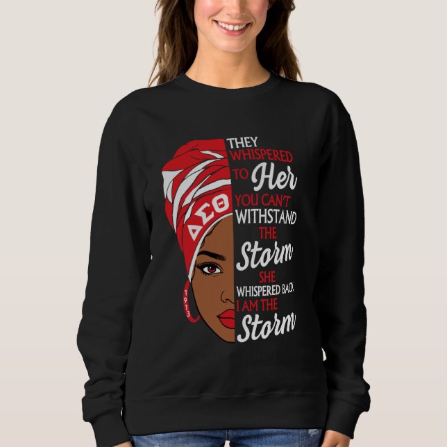 Delta Sigma Theta Sorority, Black History Month Sweatshirt (Front)