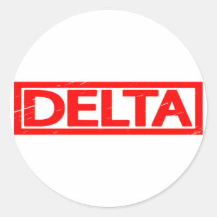 Delta Stamp Classic Round Sticker