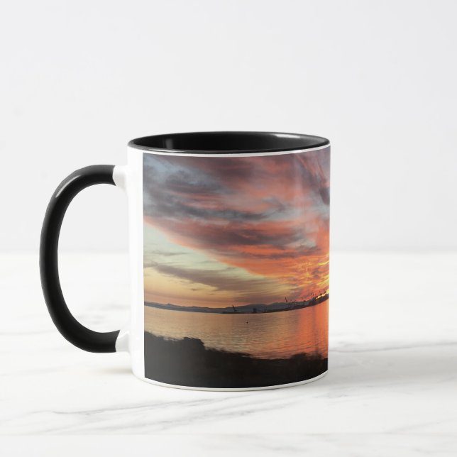 DeltaPort Horizon, Sunset from Ferry Terminal Mug (Left)
