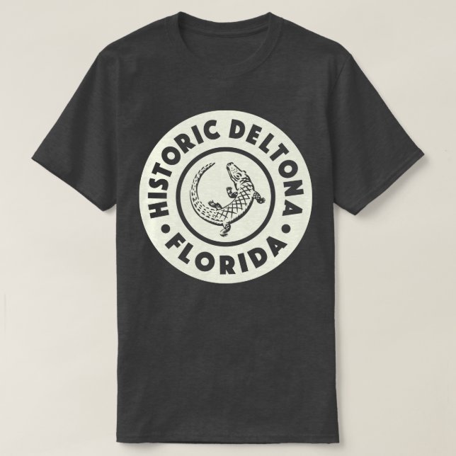 Deltona Florida Circle Tan T-Shirt (Design Front)