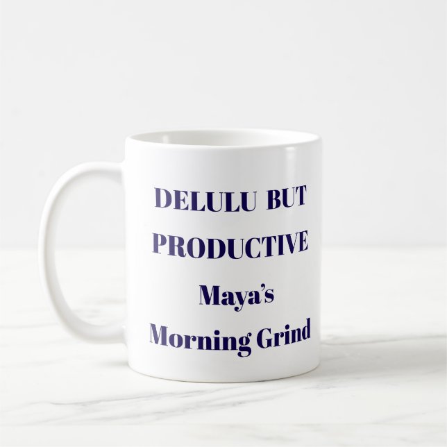 Delulu But Productive Mug (Left)