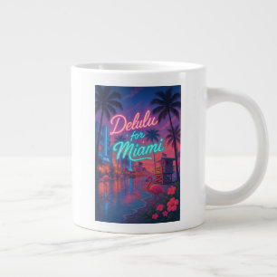 Delulu for Miami Large Coffee Mug
