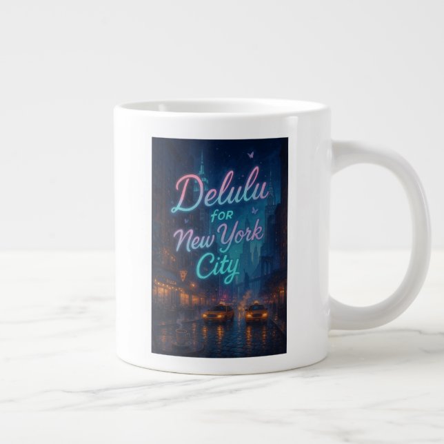 Delulu for New York City Large Coffee Mug (Right)