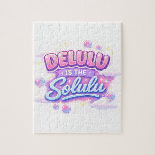 Delulu Is the Solulu – Cute Kawaii Aesthetic  Jigsaw Puzzle