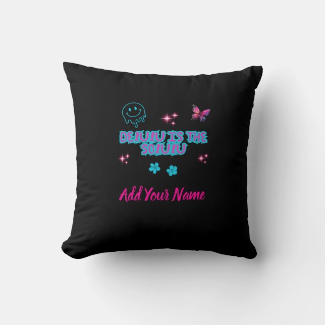 Delulu Tshirt Cushion (Front)