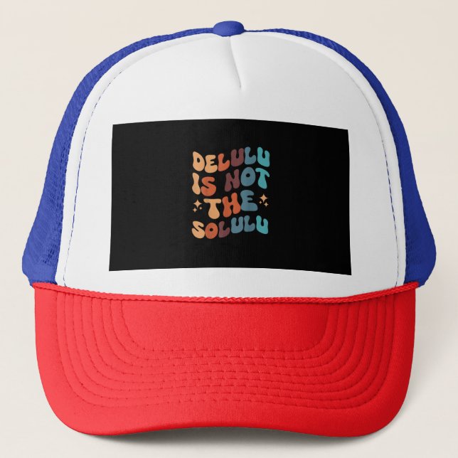 Deluluu Makes the World Go Round Trucker Hat (Front)
