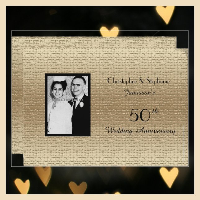 Deluxe 50th Wedding Anniversary Photo Invitation (Creator Uploaded)
