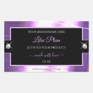 Deluxe Black Lilac Shiny Brilliants Product Label