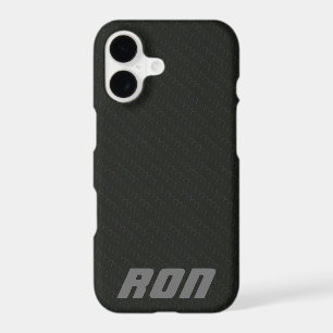 Deluxe Black Simulated Carbon Fibre iPhone X Case
