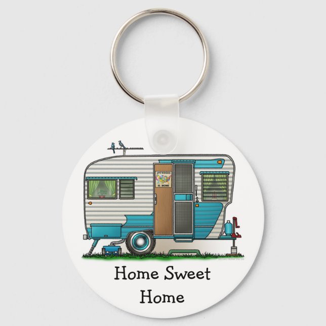 Deluxe Camper Trailer HSH Key Ring (Front)