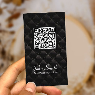 Deluxe QR Code Mortgage Agent Business Card