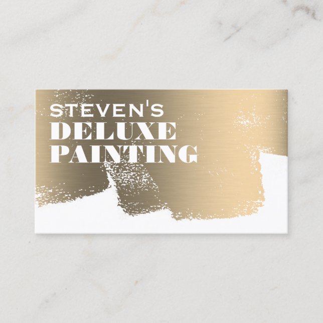 Deluxe style painter business card (Front)