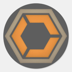 DEM 3" HEX LOGO STICKER