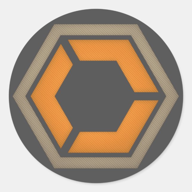 DEM 3" HEX LOGO STICKER (Front)