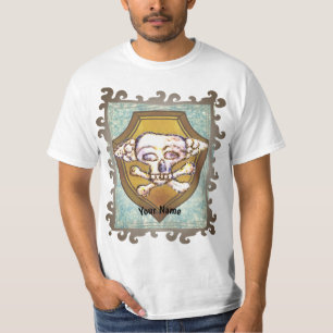 Dem Bones Skull Shield T-Shirt