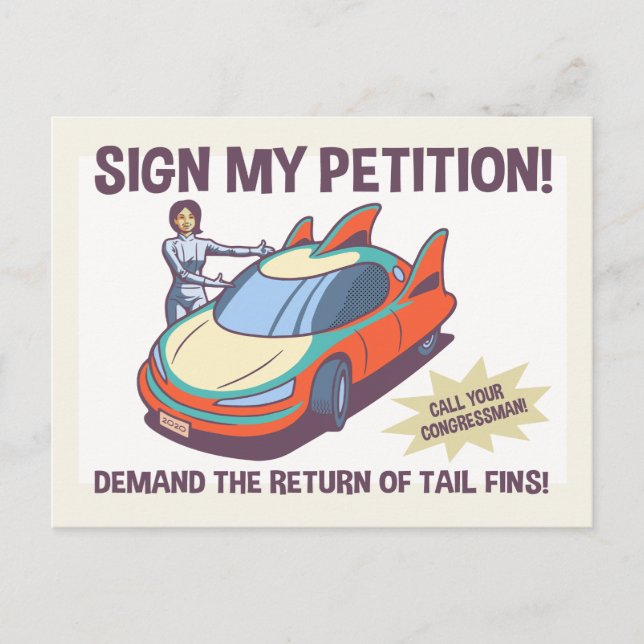 Demand Fins! Postcard (Front)