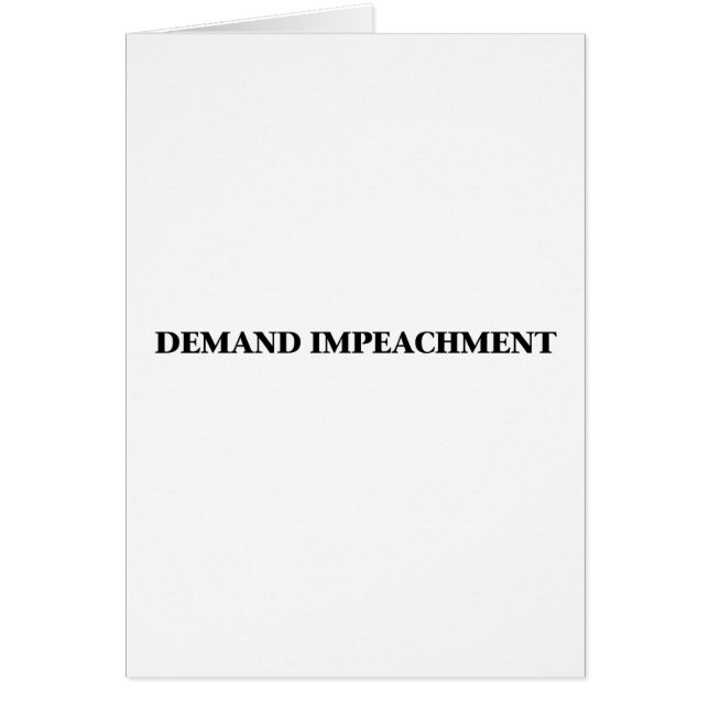 Demand Impeachment (Front)