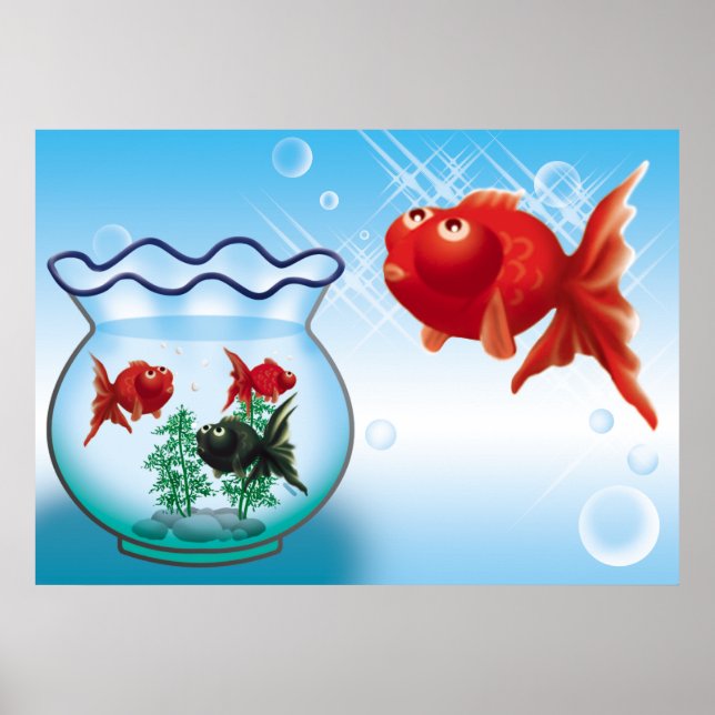 Demekin -Telescope Goldfish- Poster (Front)