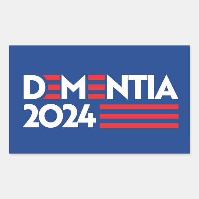 Dementia 2024 rectangular sticker (Front)