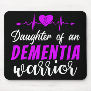 Dementia Awareness Daughter Support Purple Ribbon Mouse Pad