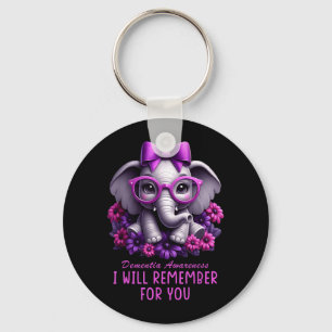 Dementia Awareness Elephant Will Remember for Key Ring