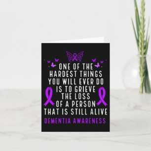 Dementia Awareness Month Butterfly Warrior Heimers Card