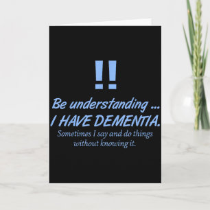 Dementia Heimer Warrior Patients Brain Disorder Vi Card