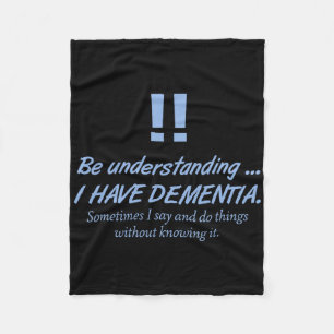 Dementia Heimerheimer Warrior Patients Brain Disor Fleece Blanket