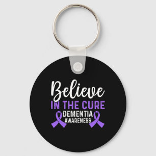Dementia Heimerheimers Awareness Memory Loss Purpl Key Ring