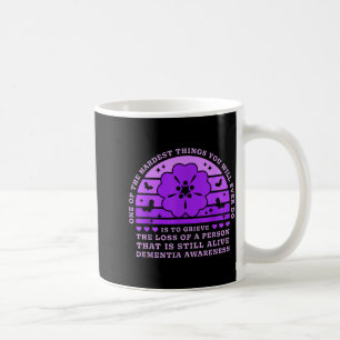 Dementia Heimers Awareness Women Purple Flower Coffee Mug