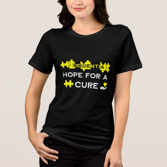 Dementia Hope For A Cure Tri-Blend Shirt (Front)