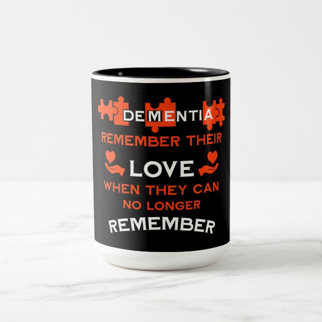 Dementia Hope For A Cure Two-Tone Coffee Mug (Center)